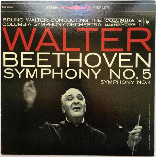 Bruno Walter, / Beethoven* ‎- Symphony No. 5 · Symphony No. 4 - LP Used - www.Shopthatapp.com