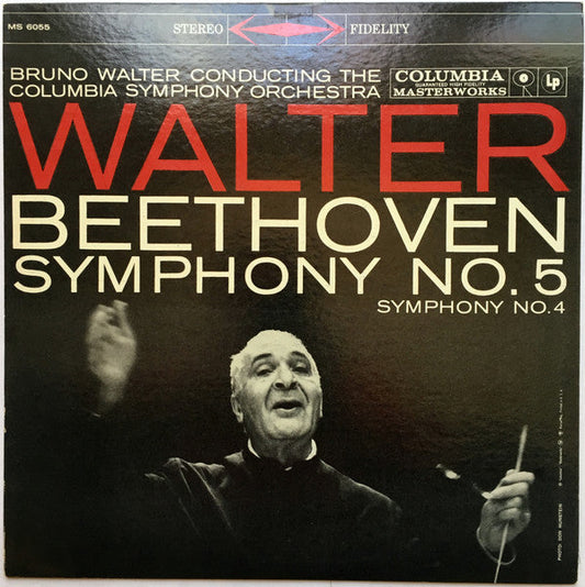Bruno Walter, / Beethoven* ‎- Symphony No. 5 · Symphony No. 4 - LP Used - www.Shopthatapp.com