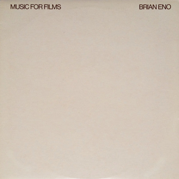 Brian Eno / Music For Films - LP Used - www.Shopthatapp.com