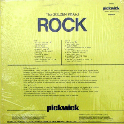 Bill Haley & The Comets / The Golden King Of Rock - LP USED - www.Shopthatapp.com