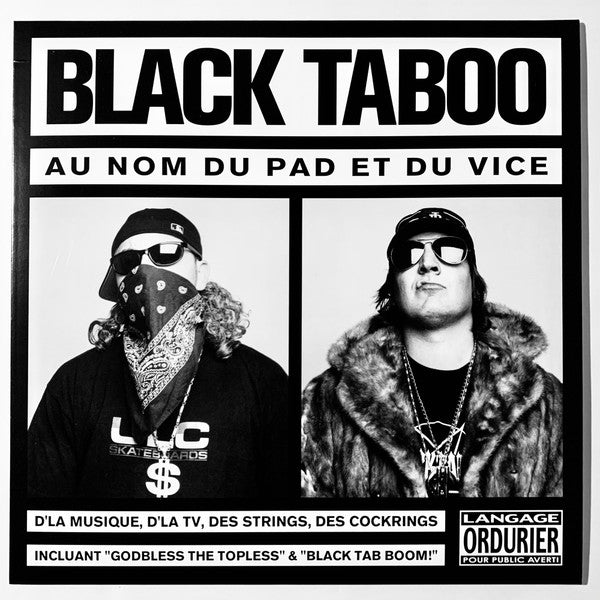 Black Taboo / Au Nom Du Pad Et Du Vice - LP BLANC - www.Shopthatapp.com