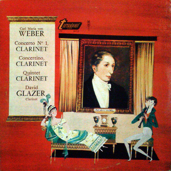 Carl Maria von Weber / David Glazer ‎/ Concerto Nº 1, Clarinet / Concertino, Clarinet / Quintet Clarinet - LP (used) - www.Shopthatapp.com