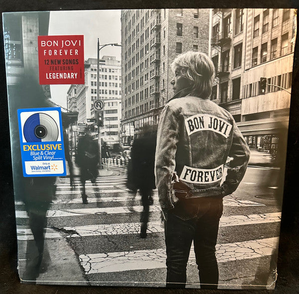 Bon Jovi / Forever - LP BLUE & CLEAR SPLIT - www.Shopthatapp.com