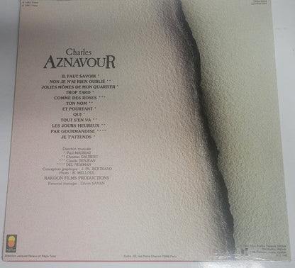 Charles Aznavour / Charles Aznavour ( Il Faut Savoir) - LP USED - www.Shopthatapp.com