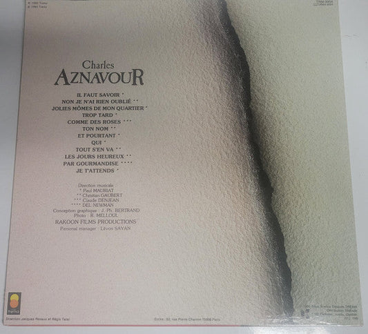 Charles Aznavour / Charles Aznavour ( Il Faut Savoir) - LP USED - www.Shopthatapp.com