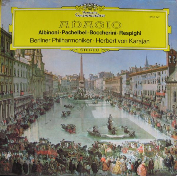 Albinoni, Pachelbel, Boccherini, Respighi, Berliner Philharmoniker, Herbert von Karajan / Adagio - LP Used - www.Shopthatapp.com