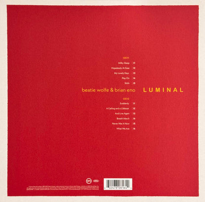 Beatie Wolfe & Brian Eno / Luminal - LP - www.Shopthatapp.com
