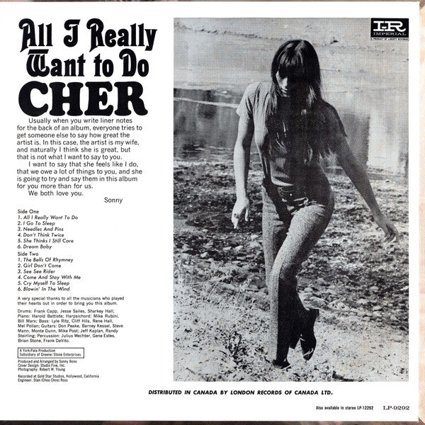 Cher / All I Really Want To Do - LP USED - www.Shopthatapp.com