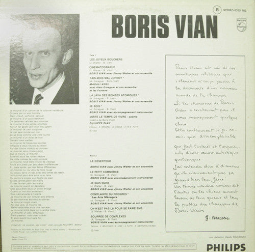 Boris Vian / Chansons Possibles, Ou Impossibles - LP Used - www.Shopthatapp.com