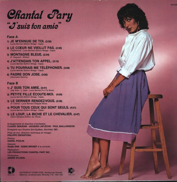 Chantal Pary / J'Suis Ton Amie - LP Used - www.Shopthatapp.com