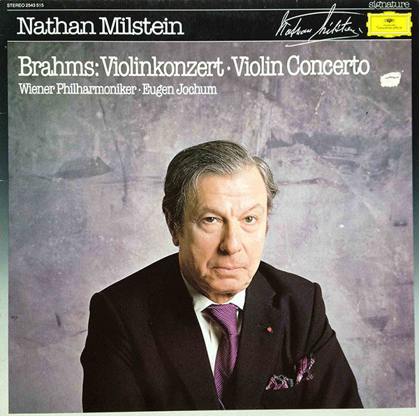 Brahms, Nathan Milstein, Wiener Philharmoniker · Eugen Jochum / Violinkonzert · Violin Concerto - LP Used - www.Shopthatapp.com