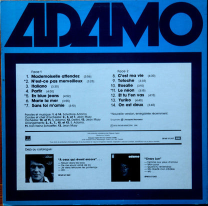 Adamo / Mademoiselle Attendez - LP USED
