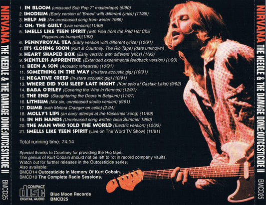 Nirvana / The Needle & The Damage Done: Outcesticide II - CD (Used) - www.Shopthatapp.com