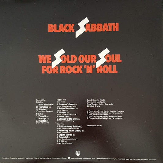 Black Sabbath / We Sold Our Soul For Rock 'N' Roll - LP USED - www.Shopthatapp.com