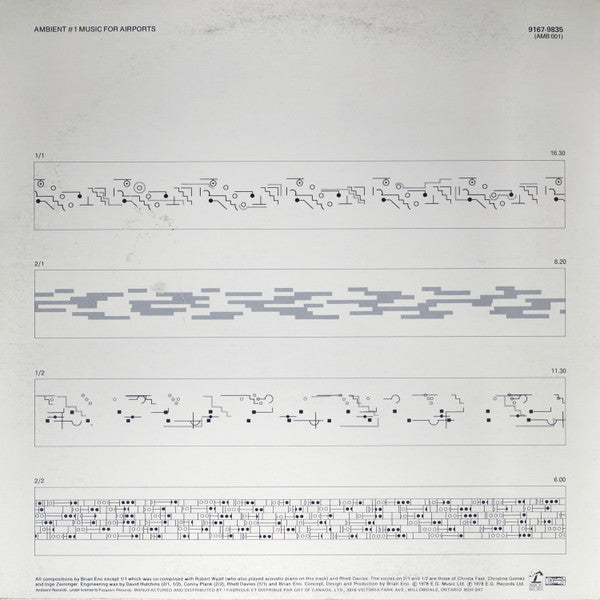 Brian Eno / Ambient 1 (Music For Airports) - LP (Used) - www.Shopthatapp.com