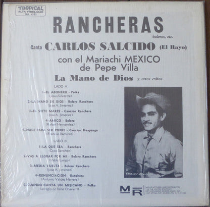 Carlos Salcido Con El Mariachi Mexico De Pepe Villa / Rancheras Boleros Etc. - LP (Used) - www.Shopthatapp.com