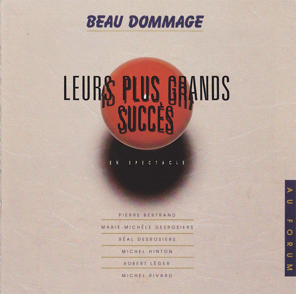 Beau Dommage ‎/ Leurs Plus Grands Succès En Spectacle - CD (Used) - www.Shopthatapp.com