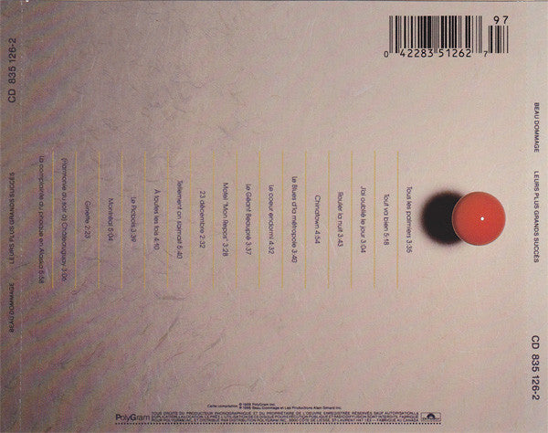 Beau Dommage ‎/ Leurs Plus Grands Succès En Spectacle - CD (Used) - www.Shopthatapp.com