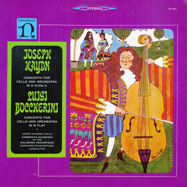 André Navarra, Joseph Haydn, Luigi Boccherini, Cameraman Academia Of The Salzburg Mozarteum*, Bernhard Paumgartner ‎/ Haydn: Concerto for Cello & Orchestra in D; Boccherini: Concerto for Cello & Orchestra in B flat - LP (used)