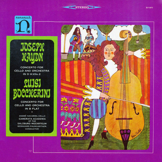 André Navarra, Joseph Haydn, Luigi Boccherini, Cameraman Academia Of The Salzburg Mozarteum*, Bernhard Paumgartner ‎/ Haydn: Concerto for Cello & Orchestra in D; Boccherini: Concerto for Cello & Orchestra in B flat - LP (used)