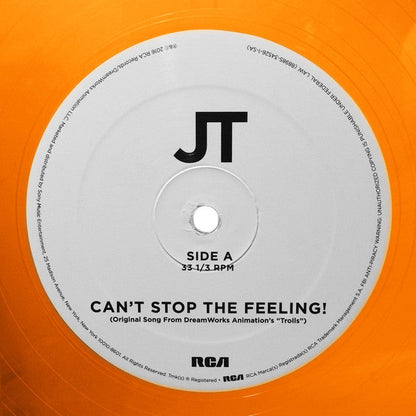 Justin Timberlaje / Can't Stop The Feeling! - LP 12'' orange Used - www.Shopthatapp.com