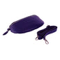 RB1015Y | Marsupio con tracolla amovible en Vera Pelle Fabriqué en Italie. Attacchi con moschettoni in metallo Nickel Lucido - Colore Viola - Dimensions: 24 x 14 x 7