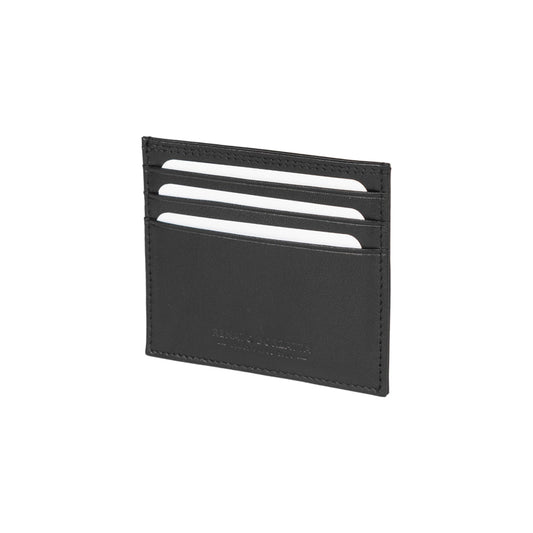 RB12016A | Porta Carte di Credito in Vera Pelle pieno fiore, con leggera grana. Colore Nero. Protezione RFID. Dimensioni: cm 10 x 8 x 0,5. Confezione: Scatola regalo fondo/coperchio - www.Shopthatapp.com