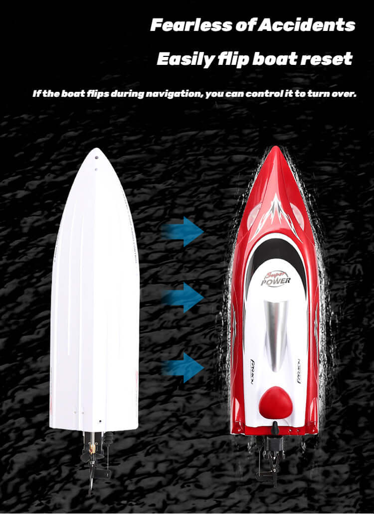 RC Boat & Yacht: High-Speed Remote Boat Toy, 35km/h, Water-Cooled - www.Shopthatapp.com #