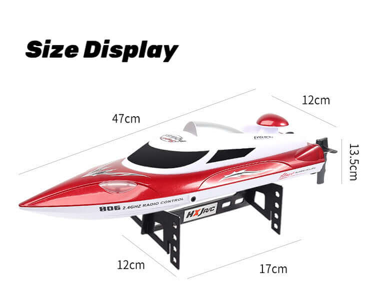 RC Boat & Yacht: High-Speed Remote Boat Toy, 35km/h, Water-Cooled - www.Shopthatapp.com #