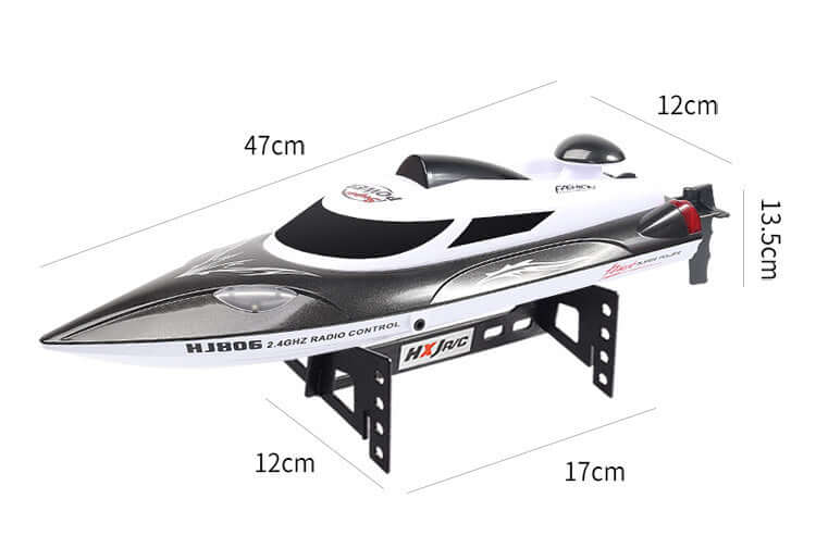 RC Boat & Yacht: High-Speed Remote Boat Toy, 35km/h, Water-Cooled - www.Shopthatapp.com #