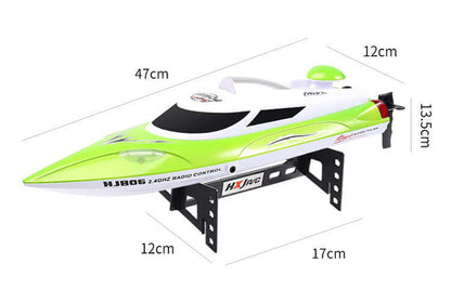 RC Boat & Yacht: High-Speed Remote Boat Toy, 35km/h, Water-Cooled - www.Shopthatapp.com #