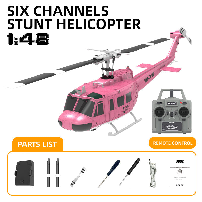 RC ERA C032 UH-1 Huey 6CH RC Helicopter with Smart Positioning & 3D Stunt Flight - www.Shopthatapp.com #