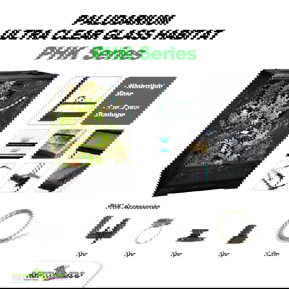 REPTIZOO Paludarium Ultra Clear Glass Habitat PHK Series - Www.Shopthatapp.com