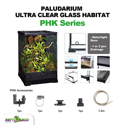 REPTIZOO Paludarium Ultra Clear Glass Habitat PHK Series - Www.Shopthatapp.com
