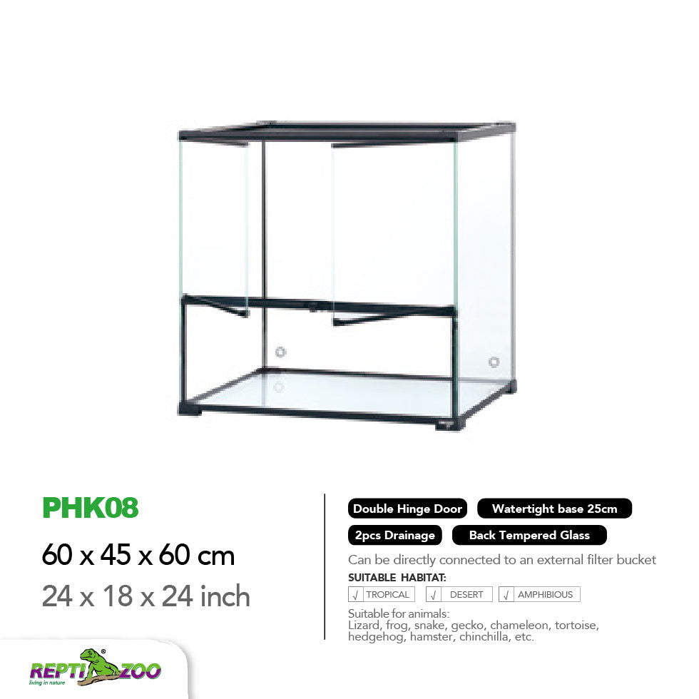 REPTIZOO Paludarium Ultra Clear Glass Habitat PHK Series - Www.Shopthatapp.com