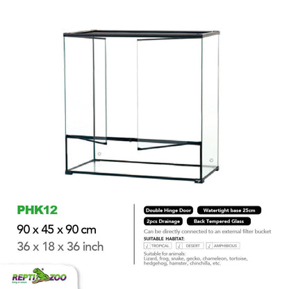 REPTIZOO Paludarium Ultra Clear Glass Habitat PHK Series - Www.Shopthatapp.com