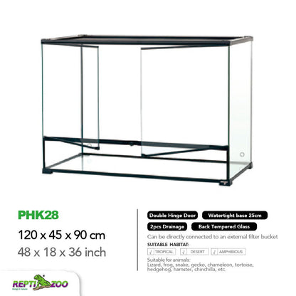 REPTIZOO Paludarium Ultra Clear Glass Habitat PHK Series - Www.Shopthatapp.com
