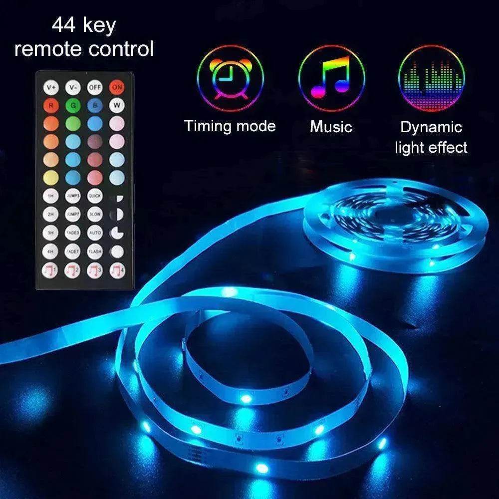 RGB 5050 LED Light Strip Color changing LED Strip Light with Remote Controller 20 meters Long 44keys Controller - www.Shopthatapp.com