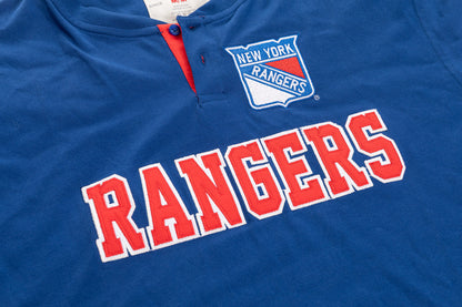New York Rangers Long Sleeve Henley - www.Shopthatapp.com