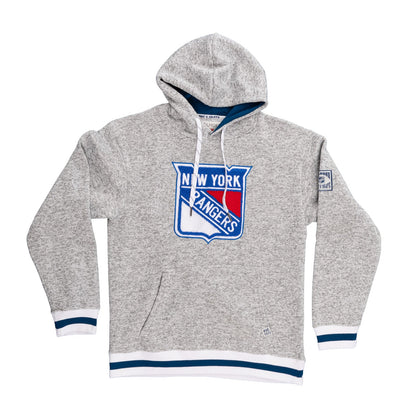 New York Rangers "Muskoka Style" Premium Chenille Woven Logo Hoodie - www.Shopthatapp.com