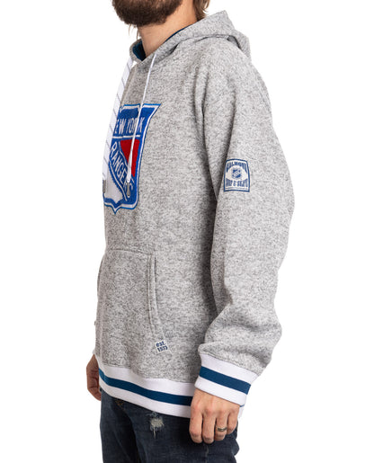 New York Rangers "Muskoka Style" Premium Chenille Woven Logo Hoodie - www.Shopthatapp.com