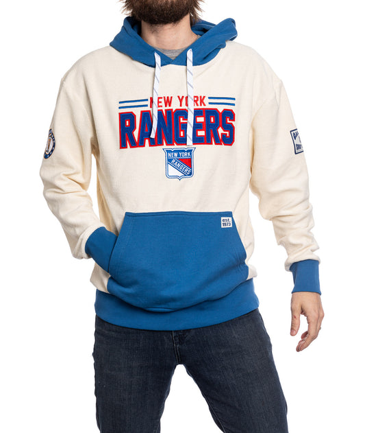 New York Rangers NHL Unisex Reverse Terry Retro Premium Hoodie - www.Shopthatapp.com