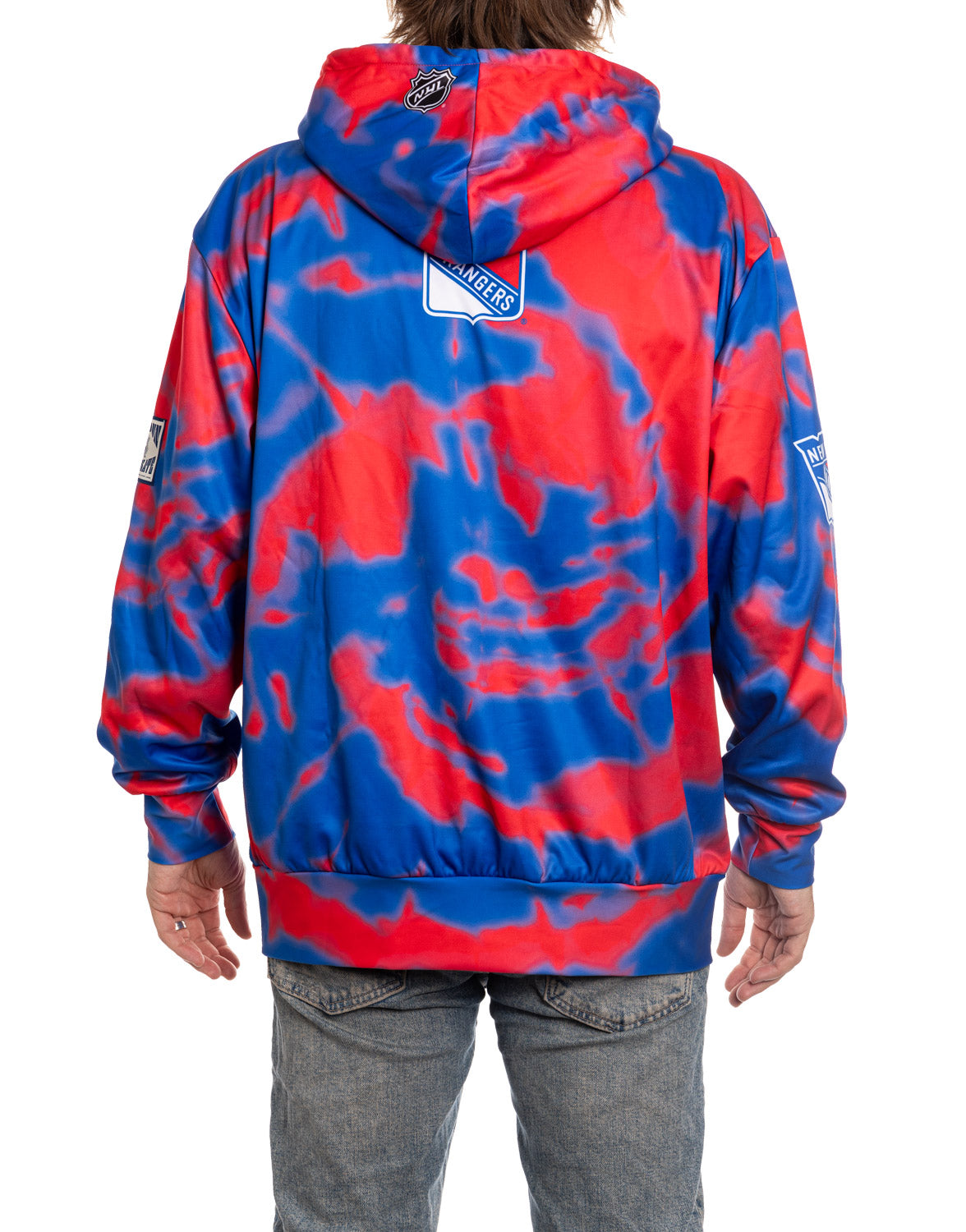 New York Rangers NHL Tie Dye Sublimation Pullover Hoodie - www.Shopthatapp.com