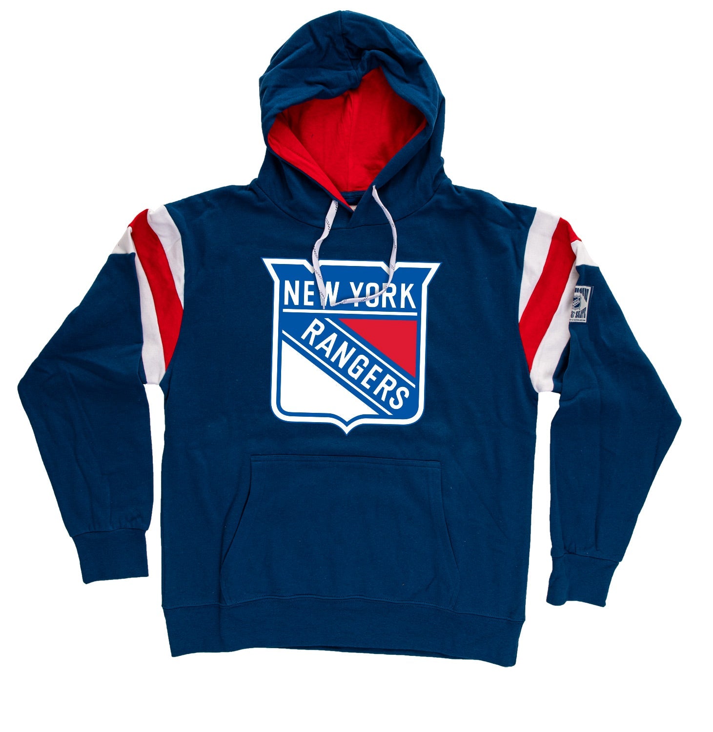 New York Rangers Varsity Retro Style Hoodie - www.Shopthatapp.com