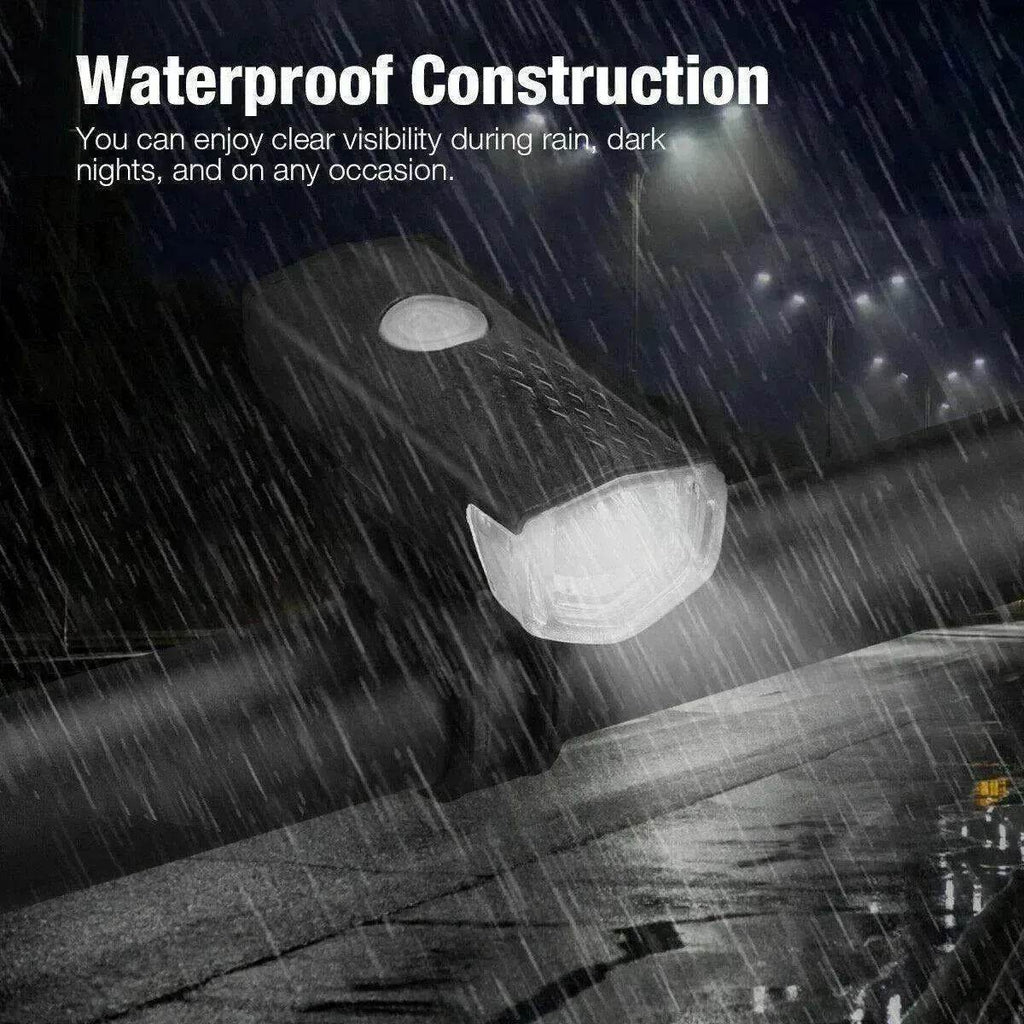 Recharge LED Bike Light Set: Rainproof - www.Shopthatapp.com
