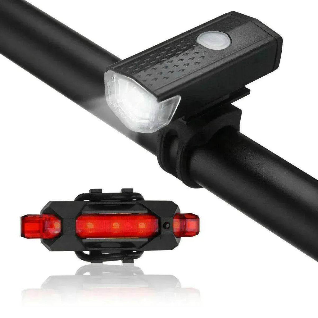 Recharge LED Bike Light Set: Rainproof - www.Shopthatapp.com