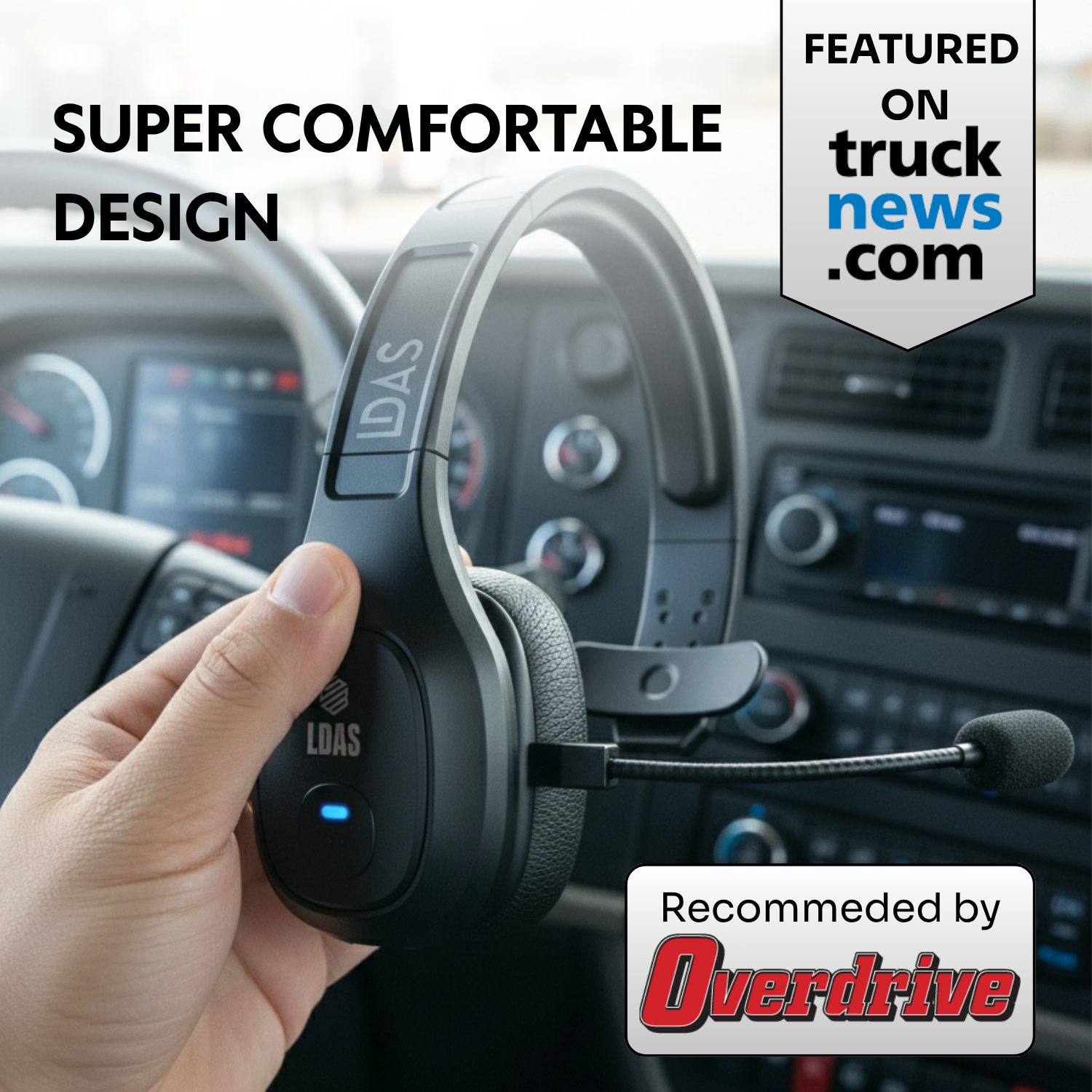 LDAS Trucker Bluetooth Headset TH11 - www.Shopthatapp.com