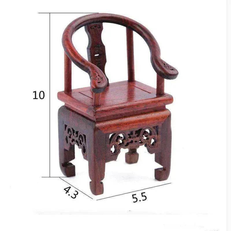 Red Rosewood Antique Creative Table And Chair Furniture Ornaments - www.Shopthatapp.com