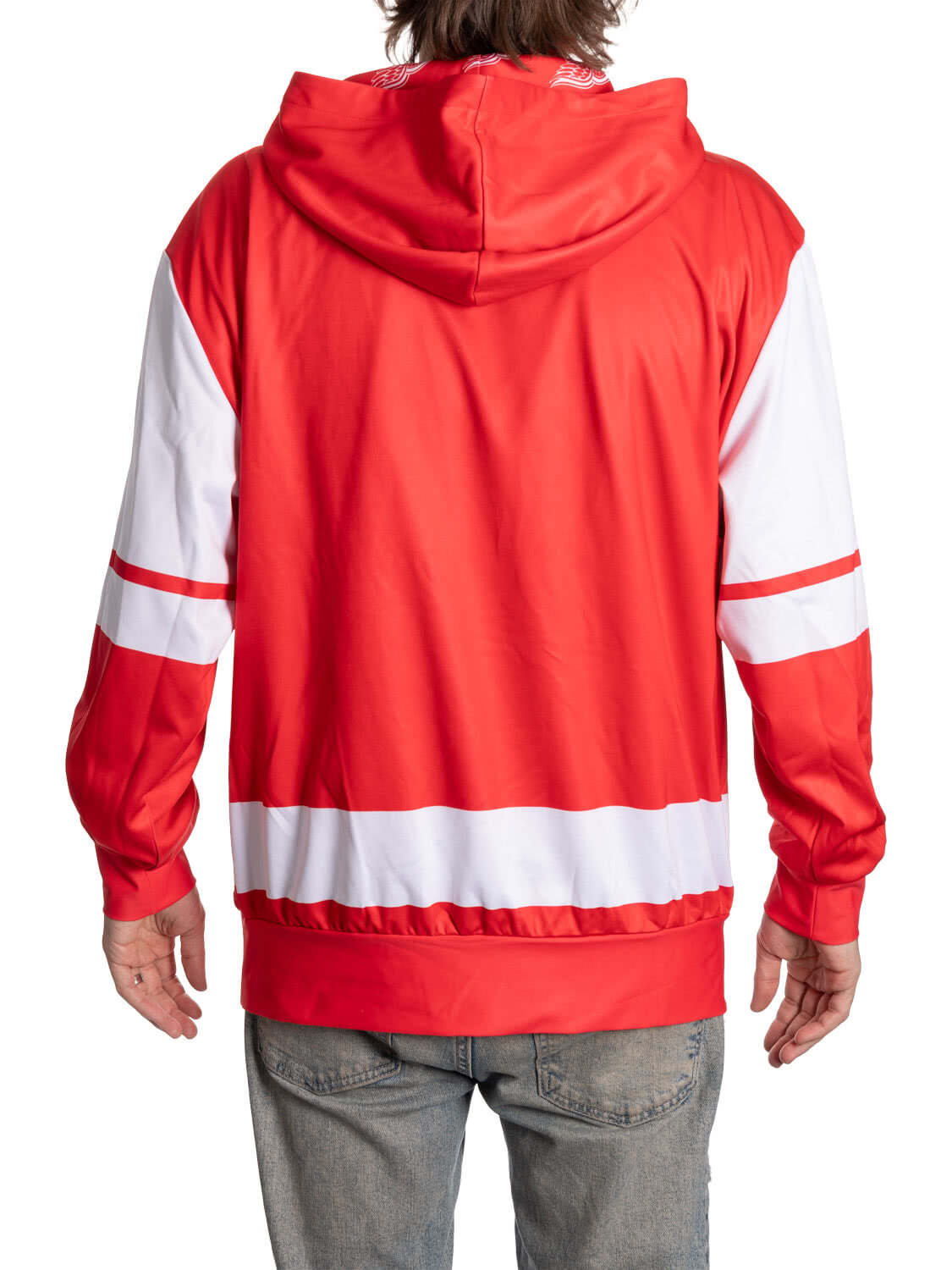 Detroit Red Wings Hockey Lace Hoodie - www.Shopthatapp.com