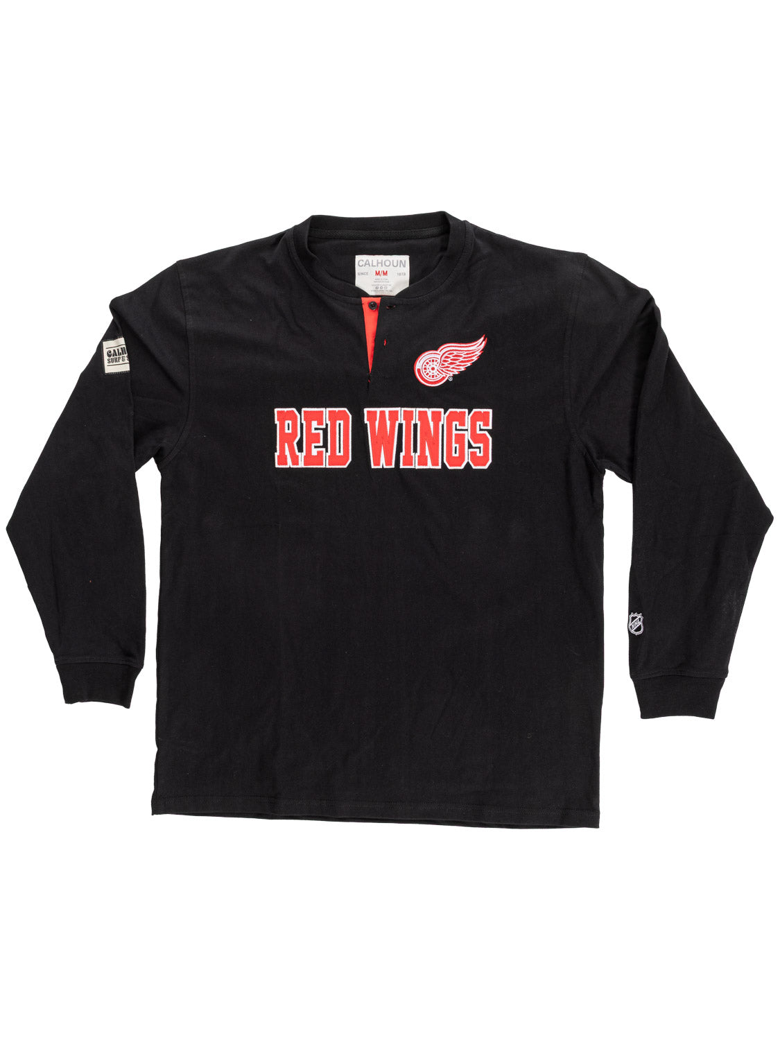 NHL Detroit Red Wings Long Sleeve Henley - www.Shopthatapp.com